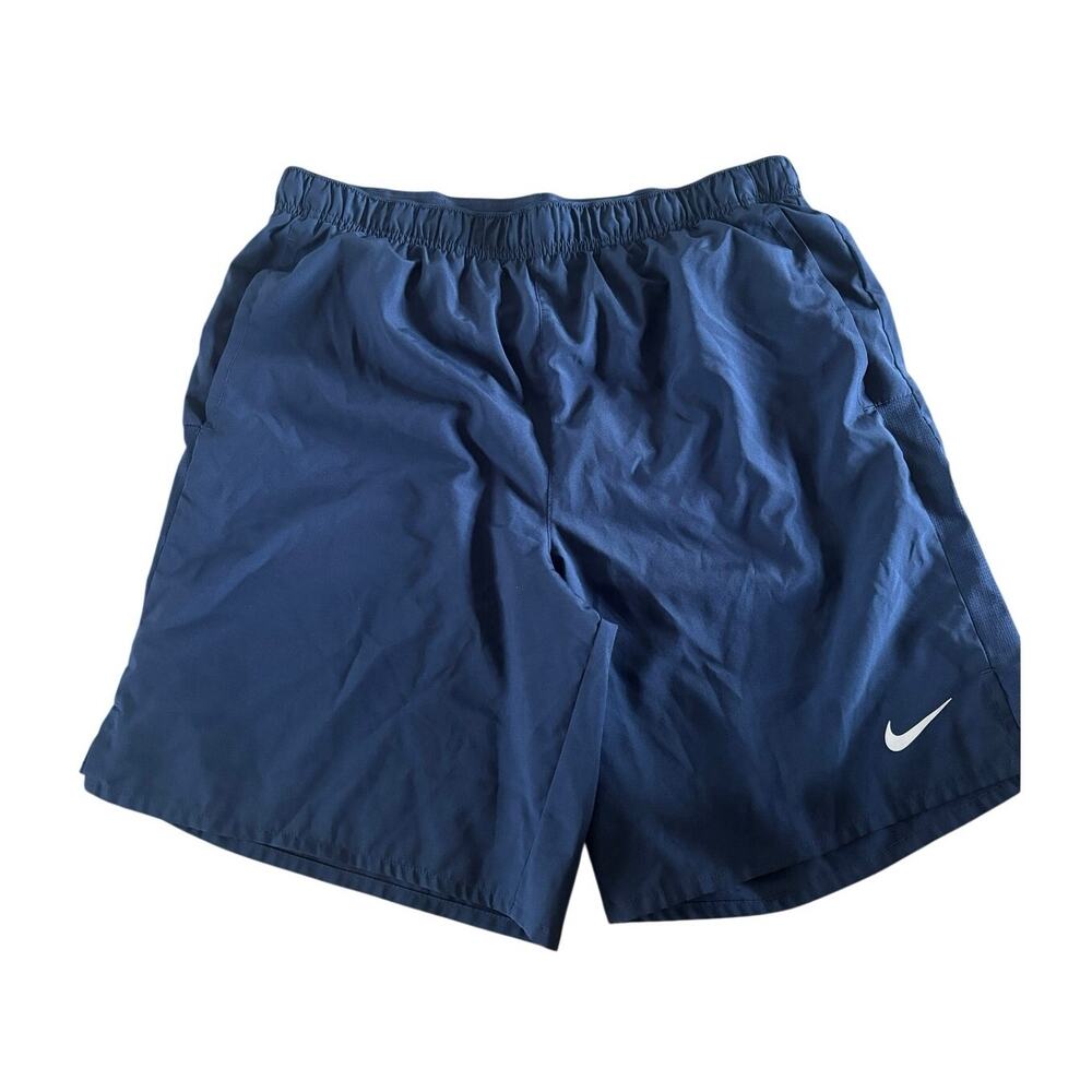Nike Dri-FIT Men’s Running Shorts Navy Blue L Athletic Lined Gym Training